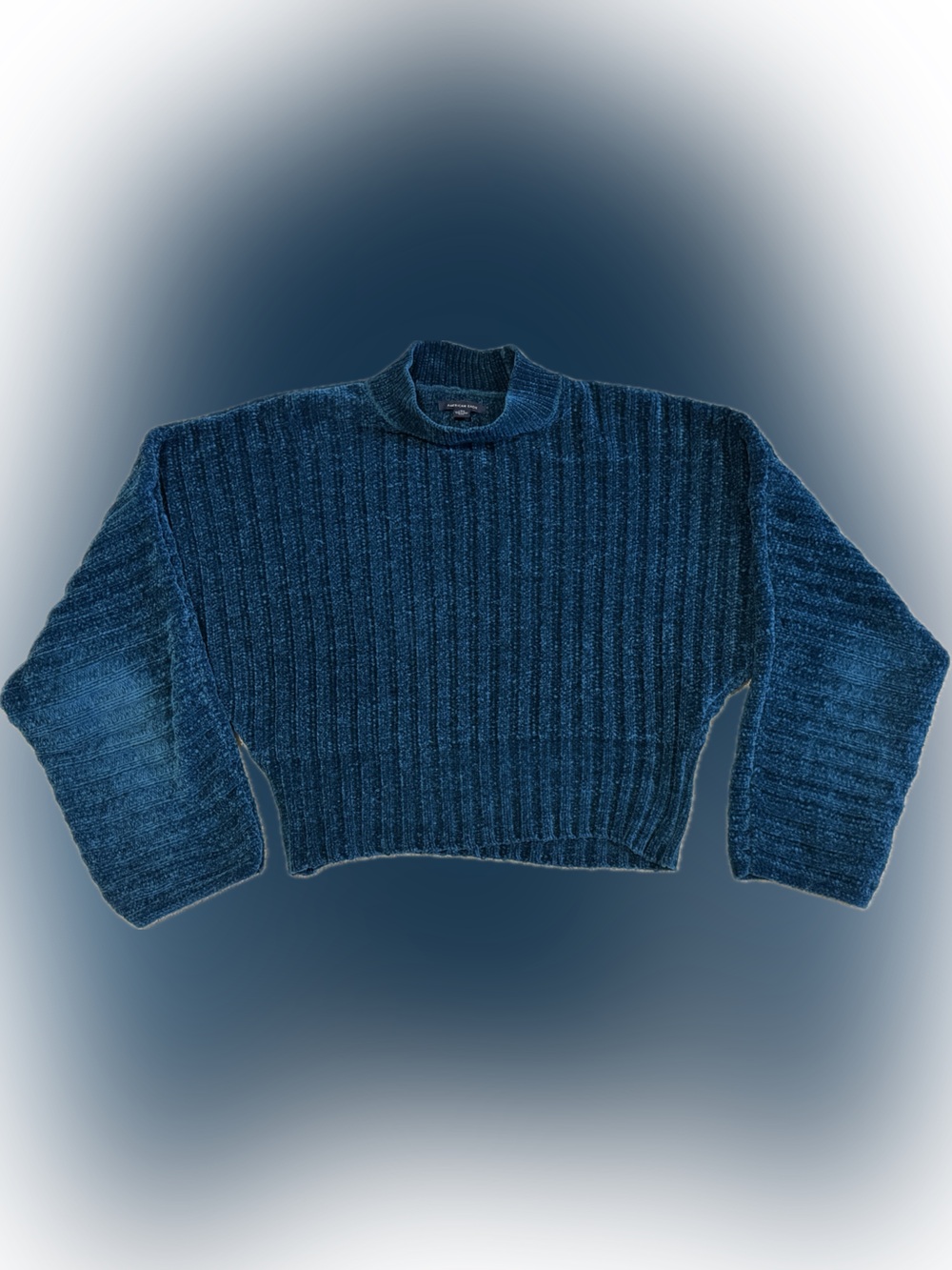American Eagle Outfitters Teal Ribbed Turtleneck Sweater